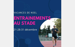 Vacances de Noël : entrainements adultes